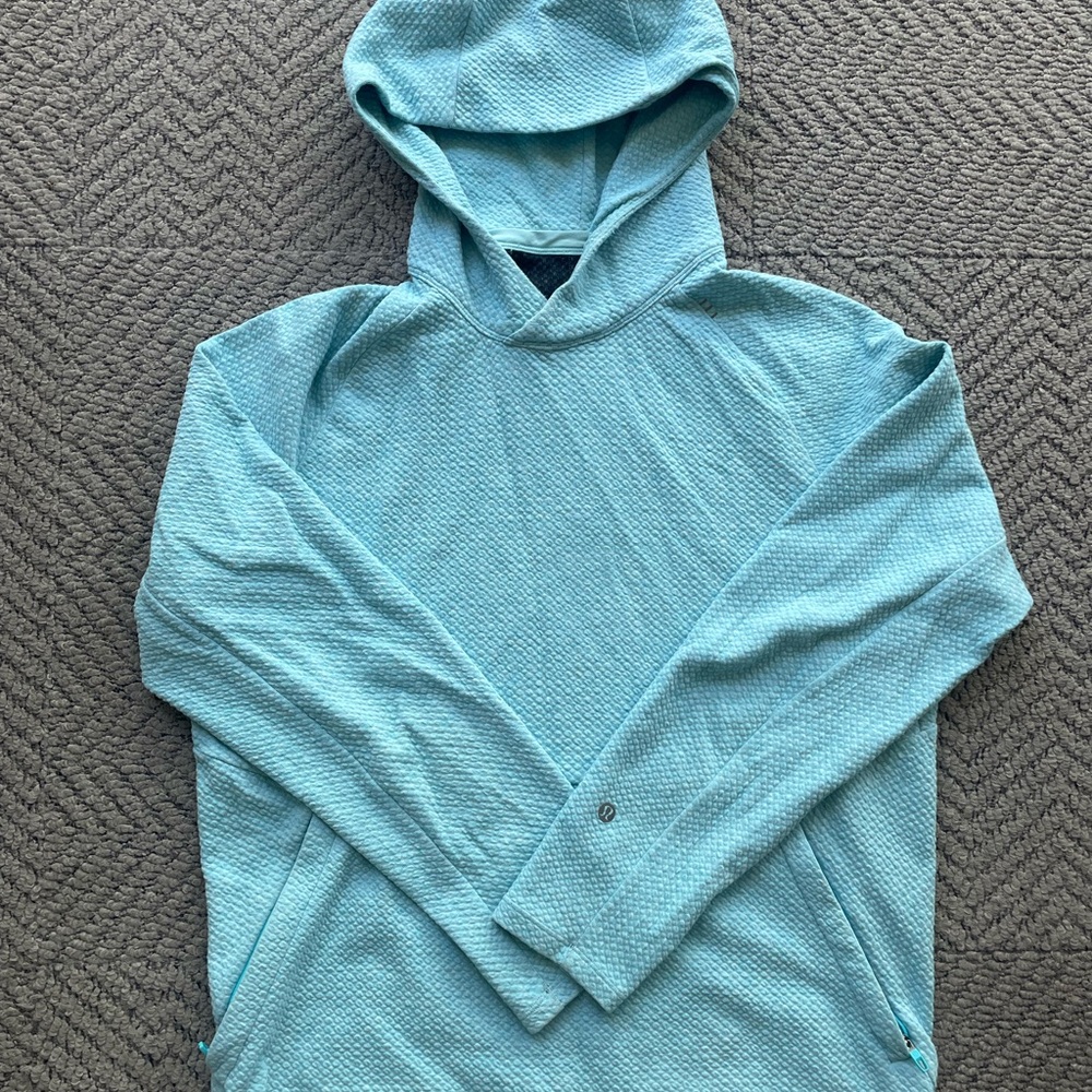 Lululemon Waffle Teal Hoodie